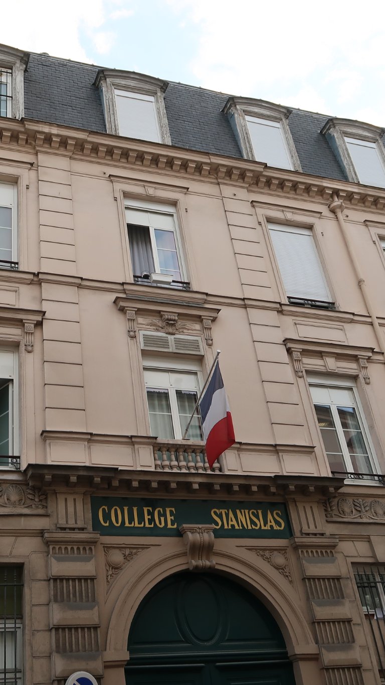 Façade du Lycée Stanislas, rue Notre-Dame-des-Champs, Paris 6e